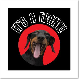 It's A Frank! (Black Dachshund Version) Posters and Art